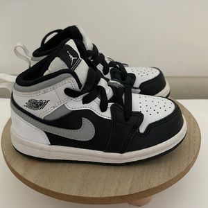 Jordan Toddler Air Jordan 1 Mid (TD) 640735 073 White Shadow size 7C